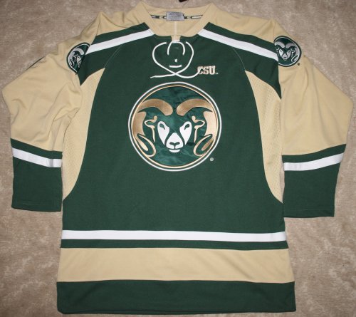 Buy Colorado State University Rams NCAA Authentic Hockey Jersey (ADULT MEDIUM or LARGE) New w  Tags by Colosseum