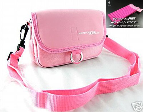 Pink Official XVIDIA Nintendo Carry Case AND 6 (SIX) FREE Original Apple iPOD Pink Socks (see photo) with this NDS / DSL / DS Lite / Bag plus Game Storage