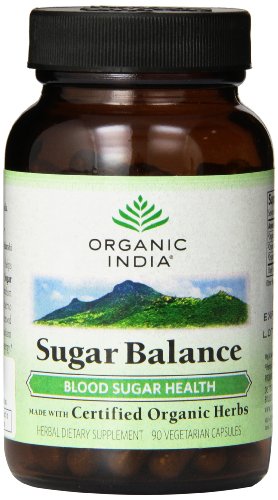 Organic India Sugar Balance Capsules, 90 Count Organic India Sugar Balance Capsules, 90 Count