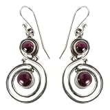 Amethyst Musical Note Sterling Silver Earrings - Jewelry New