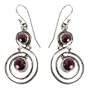 Amethyst Musical Note Sterling Silver Earrings - Jewelry New
