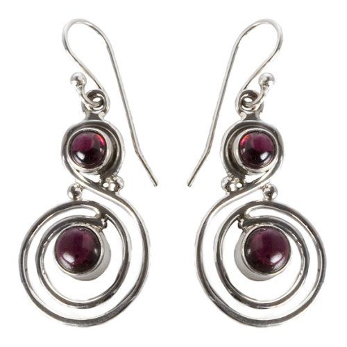 Click here to buy Amethyst Musical Note Sterling Silver Earrings - Jewelry New by Giovagio.