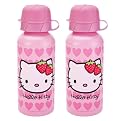 Hello Kitty Pink Aluminum Sport Bottle Set - 13oz