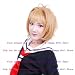 30CM long HOT Fashion light orange Anti-Alice Straight Anime cosplay wigs party Masquerade wigs
