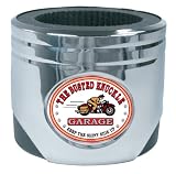 garage logos-Busted Knuckle Garage BKG-MH-2135 Piston Can Holder with Motorcycle Logo