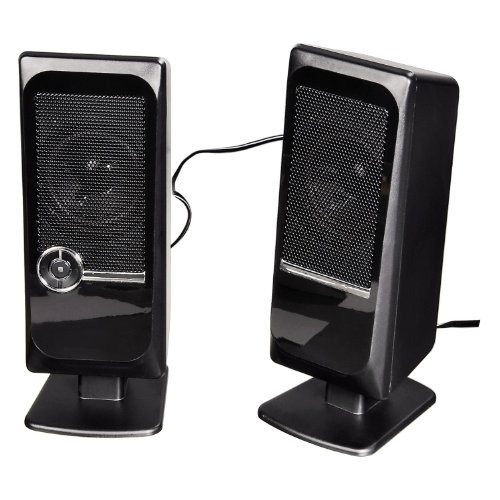 DURAGADGET Deluxe Laptop / Notebook USB Speakers with 7cm Bass response for Apple 13.3 13 Macbook White, Macbook Air, Macbook Pro