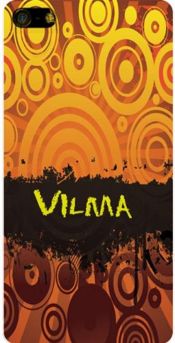Personalized iPhone 5 back cover case / skin with Vilma