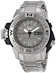 Seiko Men's SKZ221K1 5 Mile Markers Stainless Steel Bracelet Watch