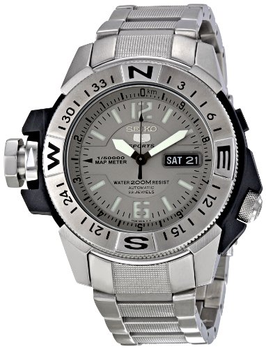 Seiko Men's SKZ221K1 5 Mile Markers Stainless Steel Bracelet Watch