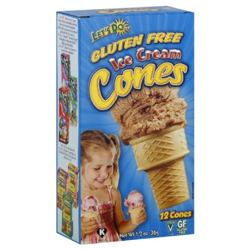Let's Do Organic Ice Cream Cones, Gluten Free, 1.2-Ounce Packages (Pack of 4)
