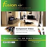 Fusion A/V 5 RCA Component Coaxial Video Cable with Audio, 6' Long
