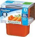 Gerber 2nd Foods Carrots, 2-Count, 3.5-Ounce Tubs (Pack of 8)