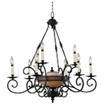 Kenroy Home 10209RBRZ Windemere 10-Light Chandelier, Royal Bronze