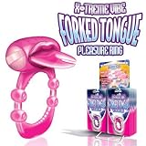 Bundle Xtreme Vibe Fork Tongue Purple and 2 pack of Pink Silicone Lubricant 3.3 oz