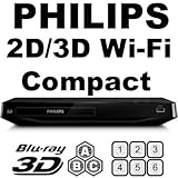 PHILIPS 2D/3D BDP2985 Wi-Fi (Compact 12W" x 2H" x 8D") MultiZone All Region Blu Ray DVD Player - 1 HDMI, 1 COAX, 1 ETHERNET + 6F