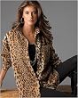 Leopard-print fleece shirt