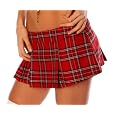 Folter TEACHERS PET Pleated Plaid MICRO MINI SKIRT- In Choice of Colors