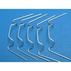 Stainless Wire Glass Clips x 100 for Greenhouses