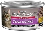 Pro Plan Canned Cat Food, Adult Tuna Entrée (Pack of 24 3 Ounce Cans)