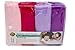 EcoSol Designs - Microfiber Towels Cleaning and Drying Must-Have, Soft, Thick Quick Dry Towel for Personal/Home/Office Use, 4 12-x-12-inch Microfiber Towels - Dark and Light Pink, Purple and Lavender