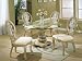 Search : item 5 pc coronado antique white w/ brushed silver accents dining set