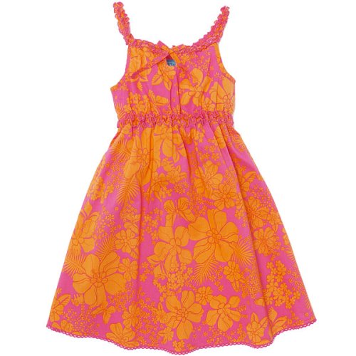 ruffled tropical dress