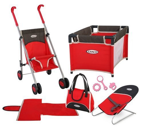 Childrens Toyshop  Toys : Graco Babydoll Playset Heatwave Red   Xj  Club @27.99