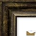 Craig Frames 507V 13 by 19-Inch Picture Frame, Smooth Wrap Finish, 2.375-Inch Wide, Distressed Black and Gold