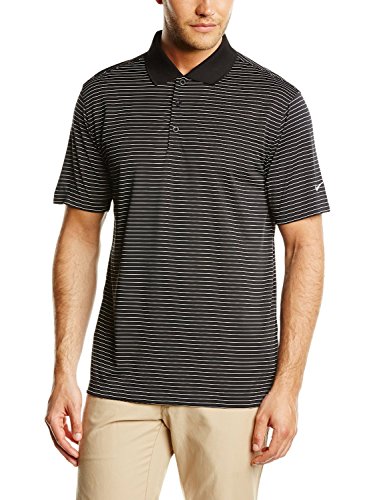 Nike Golf Victory Stripe Polo - Black/White XL