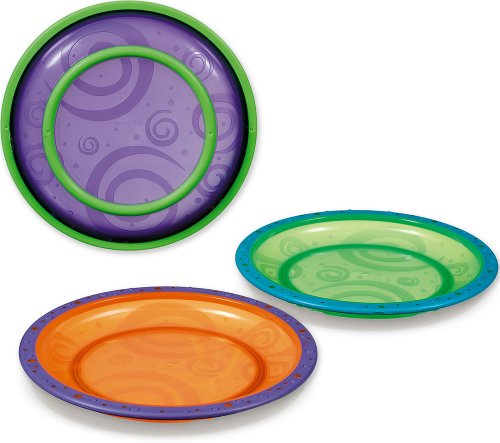 Munchkin Toddler Plate - 3 Pack, Colors May Vary