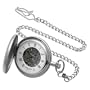 Charles-Hubert, Paris Satin Finish Mechanical Pocket Watch