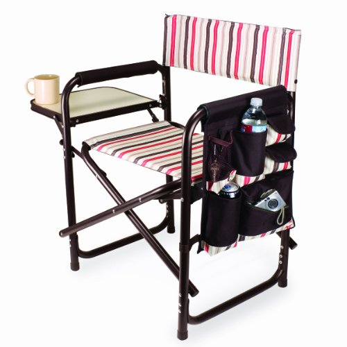 Picnic Time Portable Folding Sports Chair - Moka