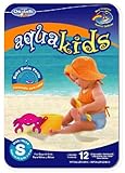 AquaKids Swim Pants for Boys & Girls, Large Size, 32-40 Pounds (80-Count Swim Pants)