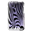 Purple with Black Zebra Face Apple Ipod Touch 2 / 3 2nd 3rd Gen Generation 16GB 32GB itouch Snap on Mp3 Case