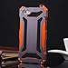 REDGO Waterproof Shockproof Dirtproof Aluminum Gorilla Glass Metal Sturdy Protection Case Cover For iPhone Models (iphone 5 5s, Orange)