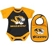 Missouri Tigers Infant Derby Creeper & Bib Set - Gold/Black (6-12 Months)
