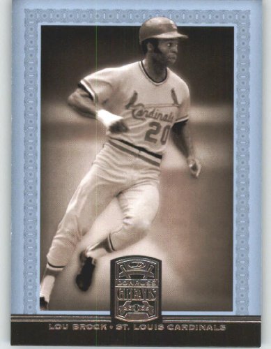 2005 Donruss Greats #97 Lou Brock - St. Louis Cardinals (Baseball Cards)