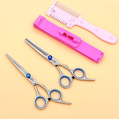 1set Professional Barber Hair Scissors Cutting &amp; Thinning Scissors Kit 6.0inch