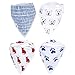 My Mini McGee Baby Bandana Bibs with Snaps, 4 Pack, Baby bibs for Boys, Infants and Toddlers, Baby Gift, Foxy Bear Collection