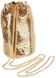 Whiting & Davis Chain Tassel 1-4116GL Crossbody Pouch,Gold,One Size