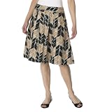 Merona Printed Full Skirt - Ginger/ Ebony