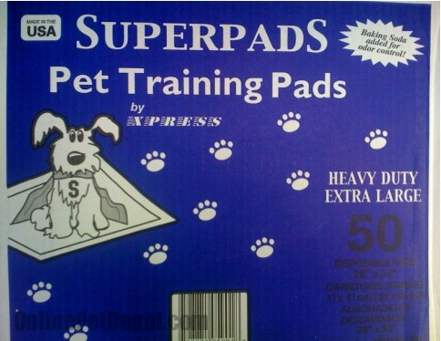 Superpads X-Large Maximum Absorbency 28 x 36-Inch Pet Training Pads, 50-Pack