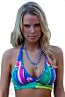Beachcomber: Piped Wrap Halter Top (All styles sold as separates; Top Only)