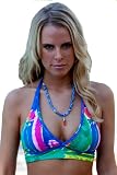 Beachcomber: Piped Wrap Halter Top (All styles sold as separates; Top Only)