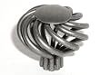 Top Knobs-Normandy Collection M616 Large Flower Twist Knob in Pewter