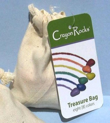 Crayon Rocks Eight Colors (In a Cotton Muslin Bag)