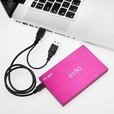 Bipra 500Gb 500 Gb 2.5 Usb 2.0 External Pocket Slim Hard Drive - Sweet Pink - Fat32