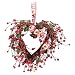 Red Berry Heart Wreath - 10"