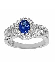 18K White Gold Tanzanite and Diamond Ring -- LIFETIME WARRANTY