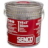 Senco 08F200Y Duraspin Number 8 by 2-Inch Subfloor Collated Screw (1,000 per Box)
